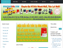 Tablet Screenshot of khacdau24h.com
